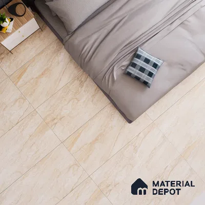 Marble Floor & Wall Tile TL 02205 Chrism Cream 4 ft x 2 ft Glossy Finish Vitrified Tile - 9 mm (Random 5)