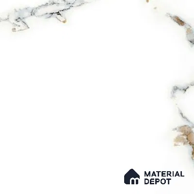 Marble Floor & Wall Tile TL 02210 Chrome White 4 ft x 2 ft Glossy Finish Vitrified Tile - 9 mm (Random 5 )