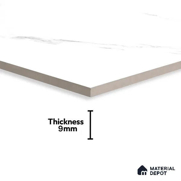 Marble Floor & Wall Tile TL 00950 Circle Satuario 4 ft x 2 ft Glossy Finish Vitrified Tile - 9 mm | Suitable For living Room, Bedroom, Bathroom (Sample)
