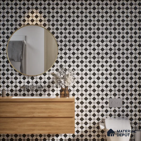 TL 03726 B Matrix 200x200 mm Matte Finish Ceramic Wall & Floor Subway Tile - 10 mm (Sample)