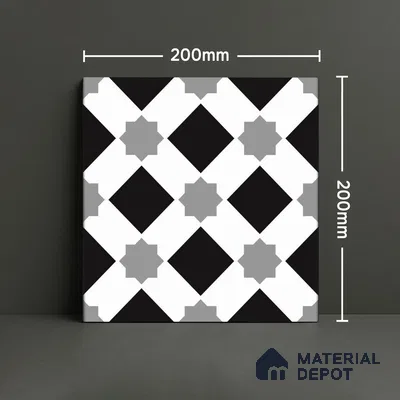 TL 03726 B Matrix 200x200 mm Matte Finish Ceramic Wall & Floor Subway Tile - 10 mm (Sample)