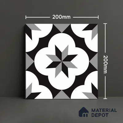 TL 03726 C Quad 200x200 mm Matte Finish Ceramic Wall & Floor Subway Tile - 10 mm (Sample)