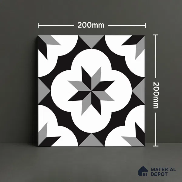 TL 03726 C Quad 200x200 mm Matte Finish Ceramic Wall & Floor Subway Tile - 10 mm (Sample)