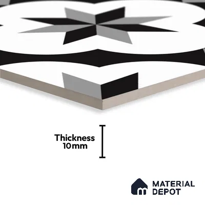 TL 03726 C Quad 200x200 mm Matte Finish Ceramic Wall & Floor Subway Tile - 10 mm (Sample)
