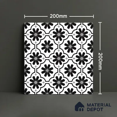 TL 03726 E Crown 200x200 mm Matte Finish Ceramic Wall & Floor Subway Tile - 10 mm (Sample)