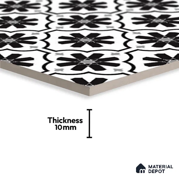TL 03726 E Crown 200x200 mm Matte Finish Ceramic Wall & Floor Subway Tile - 10 mm (Sample)