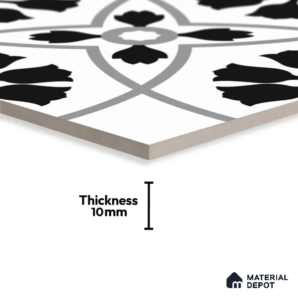 TL 03726 F Decent 200x200 mm Matte Finish Ceramic Wall & Floor Subway Tile - 10 mm (Sample)
