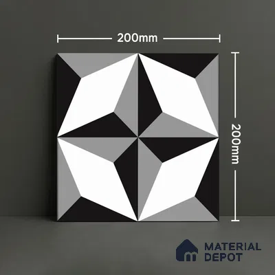 TL 03726 G Monoline 200x200 mm Matte Finish Ceramic Wall & Floor Subway Tile - 10 mm (Sample)