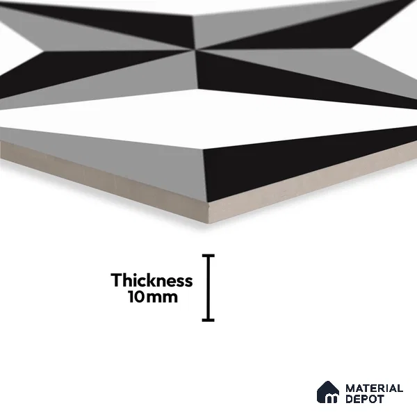 TL 03726 G Monoline 200x200 mm Matte Finish Ceramic Wall & Floor Subway Tile - 10 mm (Sample)