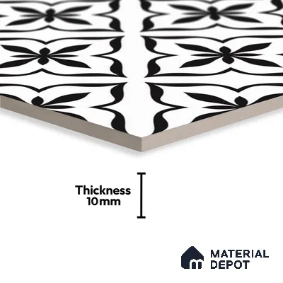 TL 03726 I Antique 200x200 mm Matte Finish Ceramic Wall & Floor Subway Tile - 10 mm (Sample)