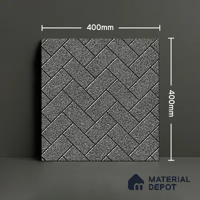 Parking Floor Tile TL 07562 Cloud Harbor | 16 x 16 inch | Anti Skid Matte Finish Heavy Duty Vitrified Tile - 12 mm | Suitable For High Traffic Areas, Terrace, Balcony | Pattern Alignment May Vary | 2-3 mm Spacer is Mandatory