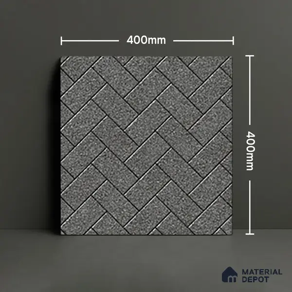 Parking Floor Tile TL 07562 Cloud Harbor | 16 x 16 inch | Anti Skid Matte Finish Heavy Duty Vitrified Tile - 12 mm | Suitable For High Traffic Areas, Terrace, Balcony | Pattern Alignment May Vary | 2-3 mm Spacer is Mandatory