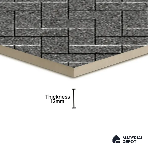 Parking Floor Tile TL 07562 Cloud Harbor | 16 x 16 inch | Anti Skid Matte Finish Heavy Duty Vitrified Tile - 12 mm | Suitable For High Traffic Areas, Terrace, Balcony | Pattern Alignment May Vary | 2-3 mm Spacer is Mandatory