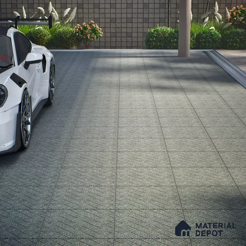 Parking Floor Tile TL 07562 Cloud Harbor | 16 x 16 inch | Anti Skid Matte Finish Heavy Duty Vitrified Tile - 12 mm | Suitable For High Traffic Areas, Terrace, Balcony | Pattern Alignment May Vary | 2-3 mm Spacer is Mandatory