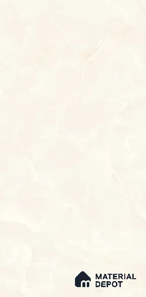 Marble Floor & Wall Tile TL 00677 Cloudy White Glossy Finish 4 ft x 2 ft Vitrified Tile - 9 mm | Suitable For living Room, Bedroom, Bathroom