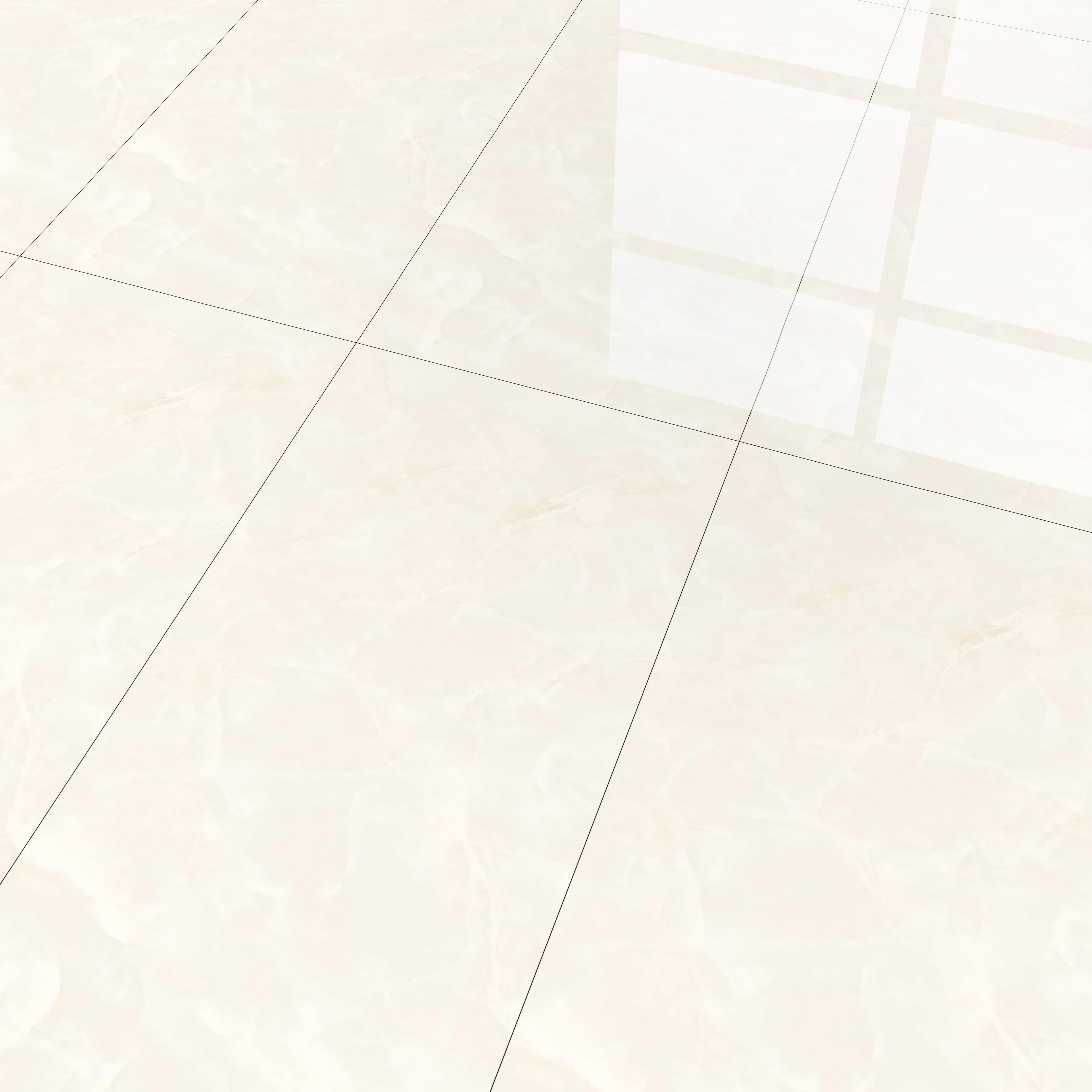 Marble Floor & Wall Tile TL 00677 Cloudy White Glossy Finish 4 ft x 2 ft Vitrified Tile - 9 mm | Suitable For living Room, Bedroom, Bathroom