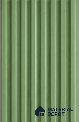 Green Plain Colour Clvin Louver/Panel 9.5 ft x 6 inch - 5 mm | Ideal for Living Room, Bedroom, TV Unit | PN 06765