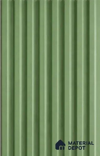 Green Plain Colour Clvin Louver/Panel 9.5 ft x 6 inch - 5 mm | Ideal for Living Room, Bedroom, TV Unit | PN 06765