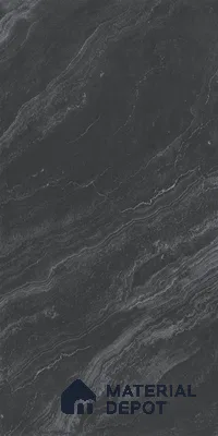 Marble Floor & Wall Tile | TL 00678 Coal Black 4 ft x 2 ft Matte Finish Full Body Vitrified Tile - 9 mm | Suitable For Living Room, Bedroom, Dining Area (Sample)