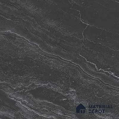 Marble Floor & Wall Tile | TL 00678 Coal Black 4 ft x 2 ft Matte Finish Full Body Vitrified Tile - 9 mm | Suitable For Living Room, Bedroom, Dining Area (Sample)