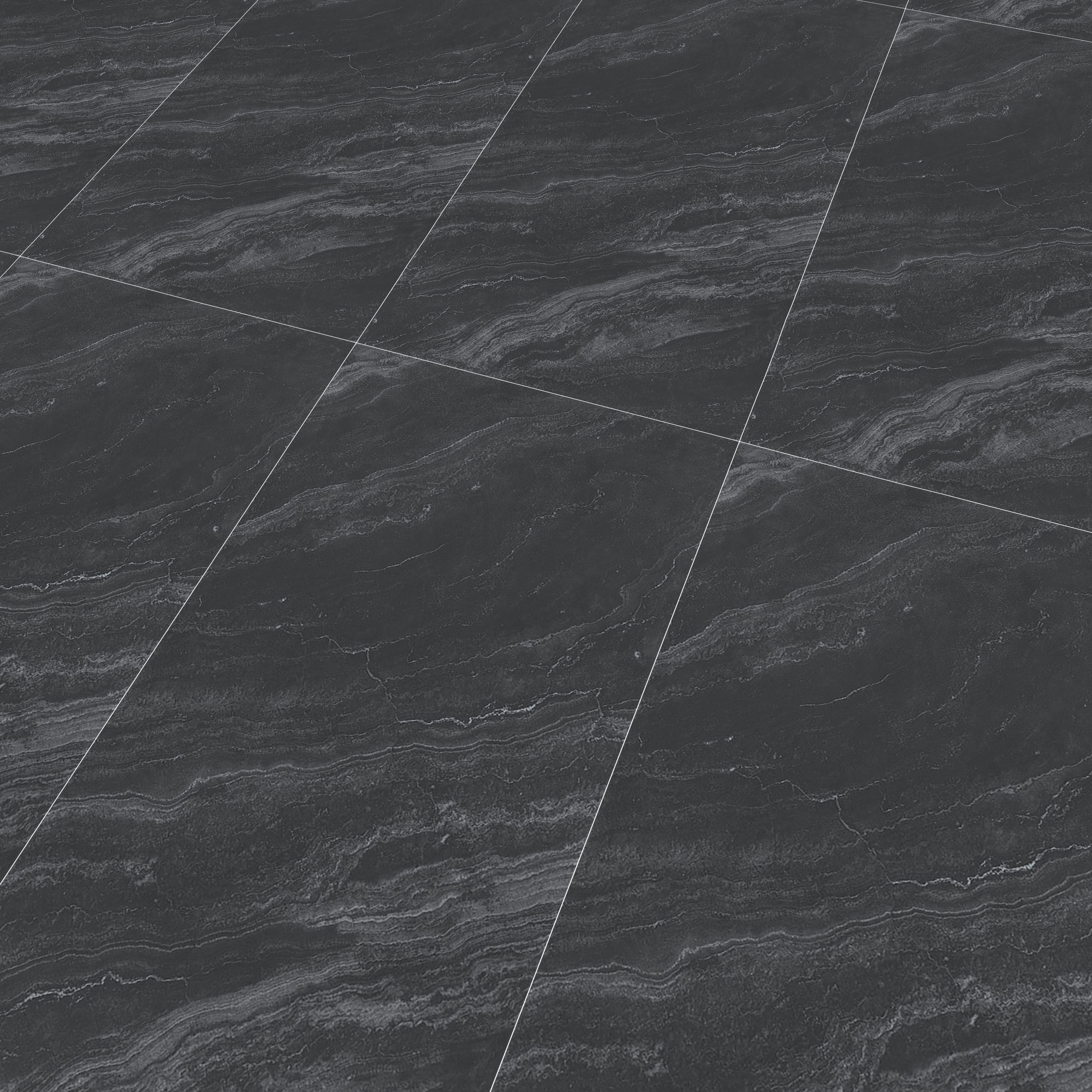 Marble Floor & Wall Tile | TL 00678 Coal Black 4 ft x 2 ft Matte Finish Full Body Vitrified Tile - 9 mm | Suitable For Living Room, Bedroom, Dining Area (Sample)