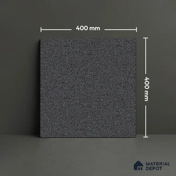 TL 05774 Coal Platinum Grey 400x400 mm Matte Finish Vitrified Parking Floor Tile - 12 mm | Pattern Alignment May Vary | 2-3 mm Spacer is Mandatory