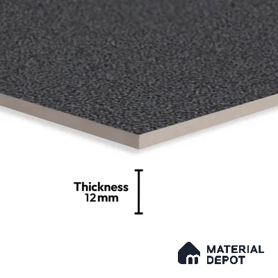 TL 05774 Coal Platinum Grey 400x400 mm Matte Finish Vitrified Parking Floor Tile - 12 mm | Pattern Alignment May Vary | 2-3 mm Spacer is Mandatory