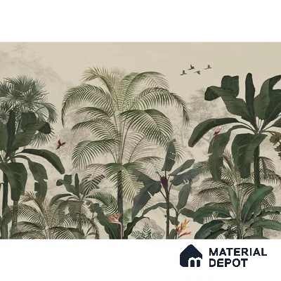 Coastal Life, Tropical Theme Wallpaper, Customised Sukoon Series Handmade Tropical Design (Customised Size Wallpaper)