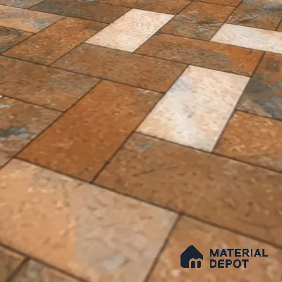 Budget Friendly Stone Look Value for Money Parking  Floor Tile 16 x 16 inch | TL 00661 | Vitrified Matte Finish Tile - 12 mm | Suitable For Parking, Outdoor, Balcony & Terrace | Pattern Alignment May Vary | 2-3 mm Spacer is Mandatory