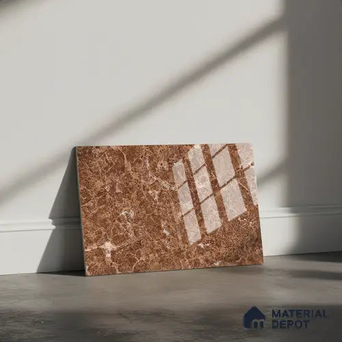TL 01903 A Cocoa Brown Dark 18 x 12 inch Glossy Finish Ceramic Wall Tile - 6 mm