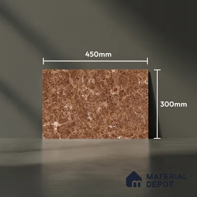 TL 01903 A Cocoa Brown Dark 18 x 12 inch Glossy Finish Ceramic Wall Tile - 6 mm