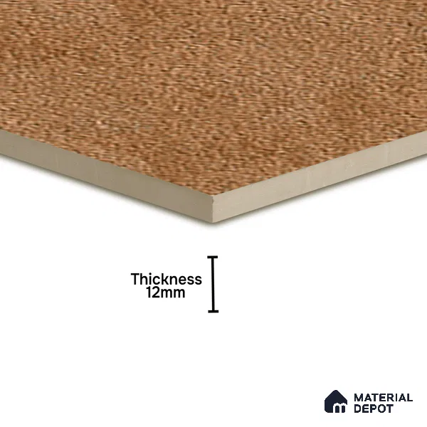 Parking Floor Tile TL 07555 Cocoa Ember | 16 x 16 inch | Anti Skid Matte Finish Heavy Duty Vitrified Tile - 12 mm | Suitable For Outdoor, Terrace, Balcony | Pattern Alignment May Vary | 2-3 mm Spacer is Mandatory