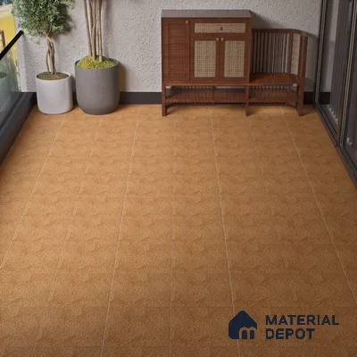 Parking Floor Tile TL 07555 Cocoa Ember | 16 x 16 inch | Anti Skid Matte Finish Heavy Duty Vitrified Tile - 12 mm | Suitable For Outdoor, Terrace, Balcony | Pattern Alignment May Vary | 2-3 mm Spacer is Mandatory