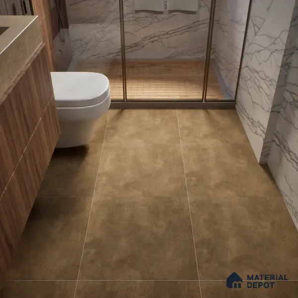 Stone Wall & Floor Tile TL 00563 Coffee Brown 2 ft x 2 ft Matte Finish Digital Porcelain Tile - 9.5 mm