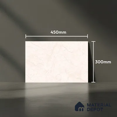 TL 01900 C Buttercream Light 18 x 12 inch Glossy Finish Ceramic Wall Tile - 6 mm