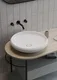 Colombo Marble Rouge Des Pyrenees Translucent Basin BS 00216 M 400 x 400 mm Artificial Stone Acrylic Body Stain Free Designer Basin - 115 mm | Suitable For Bathroom, Vanity & Utility Areas | Image 01