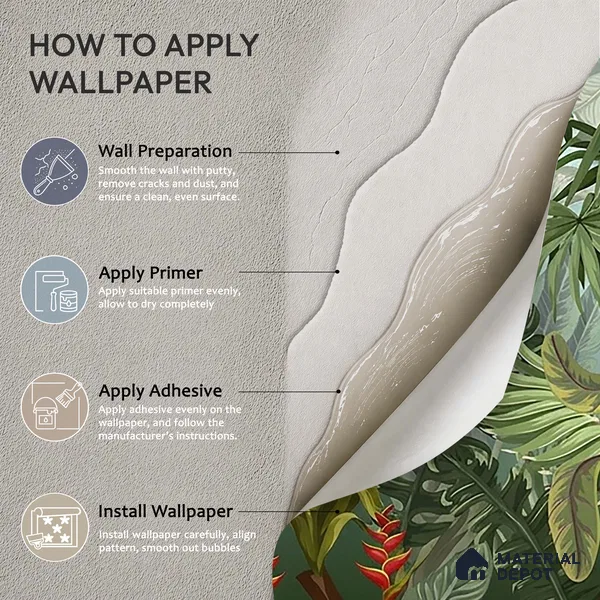 Colorful Tropical Theme Jhurmut Wallpapers, Customised Indrani Series Handmade Tropical Design (Customised Size Wallpaper )