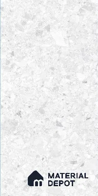 Marble Floor & Wall Tile | TL 02577 Concrete Bianco 4 ft x 2 ft Glossy Finish Random Design Vitrified Tile - 9 mm | Suitable For Living Room, Bedroom, Kitchen (Sample)