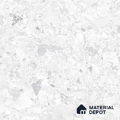 Marble Floor & Wall Tile | TL 02577 Concrete Bianco 4 ft x 2 ft Glossy Finish Random Design Vitrified Tile - 9 mm | Suitable For Living Room, Bedroom, Kitchen (Sample)