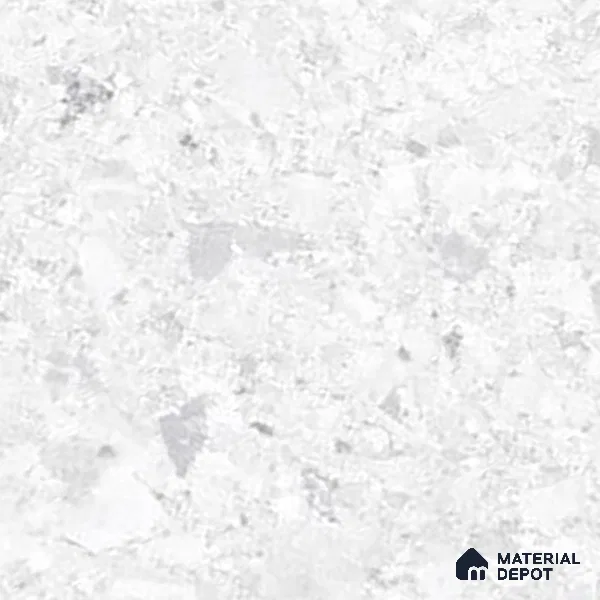 Marble Floor & Wall Tile | TL 02577 Concrete Bianco 4 ft x 2 ft Glossy Finish Random Design Vitrified Tile - 9 mm | Suitable For Living Room, Bedroom, Kitchen (Sample)