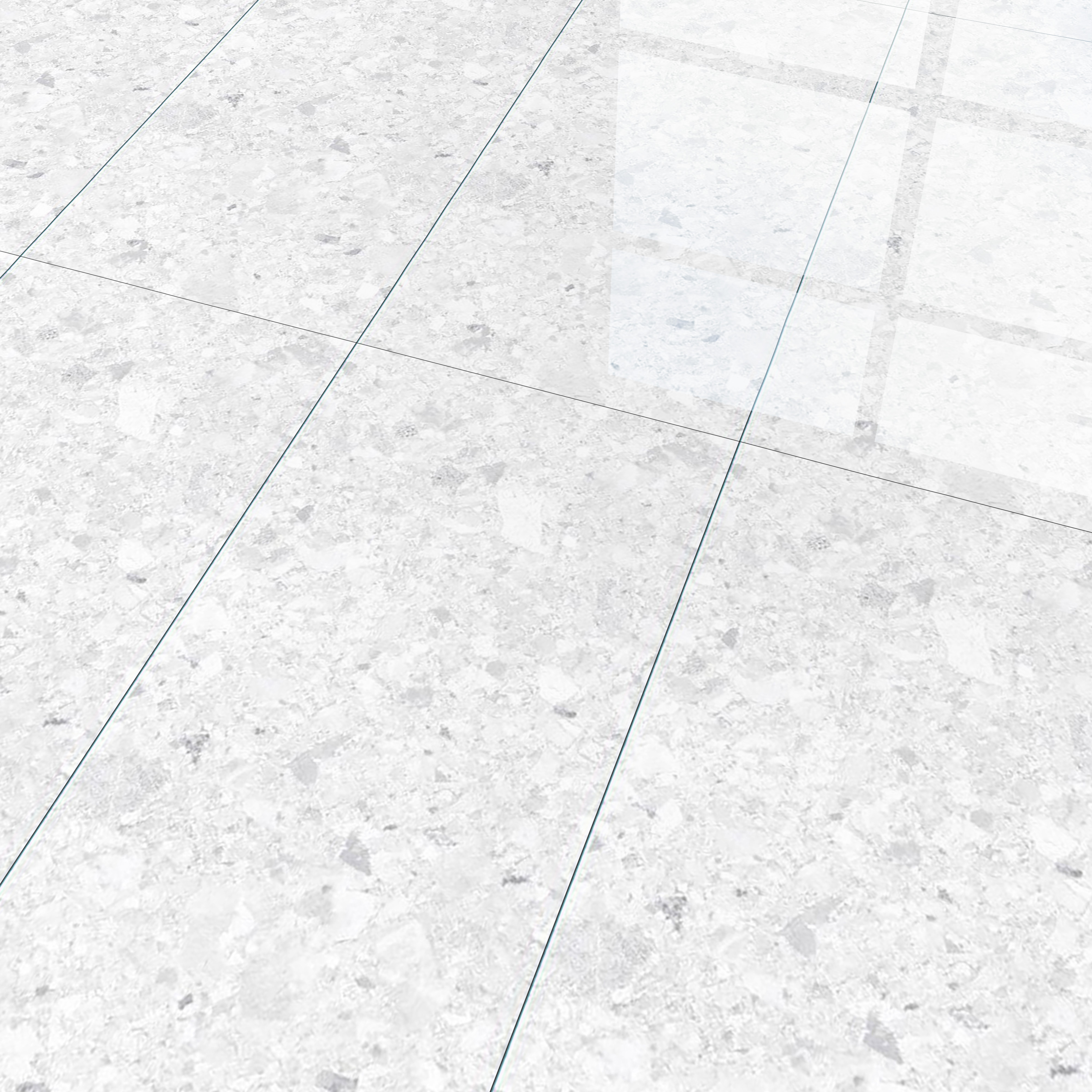 Marble Floor & Wall Tile | TL 02577 Concrete Bianco 4 ft x 2 ft Glossy Finish Random Design Vitrified Tile - 9 mm | Suitable For Living Room, Bedroom, Kitchen (Sample)