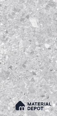 Marble Floor & Wall Tile | TL 02578 Concrete Gris 4 ft x 2 ft Glossy Finish Random Design Vitrified Tile - 9 mm | Suitable For Living Room, Bedroom, Kitchen (Sample)