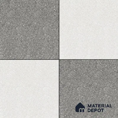 Budget Friendly Plain Look Value for Money Parking Cool Grey Floor Tile 16 x 16 inch | TL 00593 | Vitrified Matte Finish Tile - 12 mm | Suitable For Parking, Outdoor, Balcony & Terrace | Pattern Alignment May Vary | 2-3 mm Spacer is Mandatory