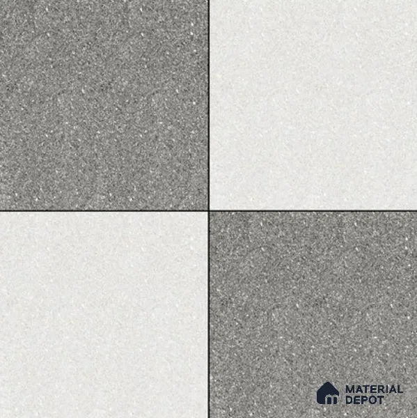 Budget Friendly Plain Look Value for Money Parking Cool Grey Floor Tile 16 x 16 inch | TL 00593 | Vitrified Matte Finish Tile - 12 mm | Suitable For Parking, Outdoor, Balcony & Terrace | Pattern Alignment May Vary | 2-3 mm Spacer is Mandatory