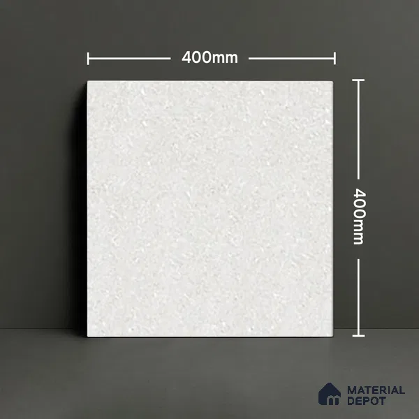 Budget Friendly Plain Look Value for Money Parking Cool Grey Floor Tile 16 x 16 inch | TL 00593 | Vitrified Matte Finish Tile - 12 mm | Suitable For Parking, Outdoor, Balcony & Terrace | Pattern Alignment May Vary | 2-3 mm Spacer is Mandatory