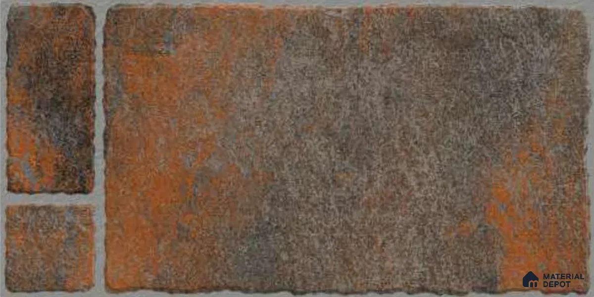 TL 00062 A Copper Brown 2 ft x 1 ft Matte Finish Stone Vitrified Parking Floor Tile - 12 mm