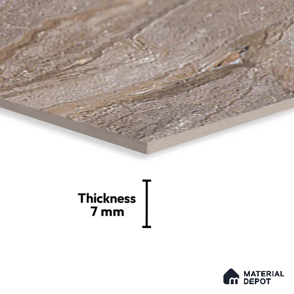 TL 05789 C Copper Dark 450x300 mm Glossy Finish Ceramic Wall Tile - 7 mm