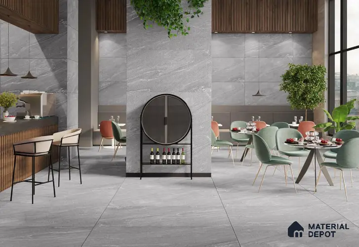 Stone Floor & Wall Tile TL 04448 Corten Coco 4 ft x 2 ft Digital Punch Matte Finish Vitrified Tile - 9 mm | 4 Random Design | Suitable For Living Room, Bedroom, Bathroom