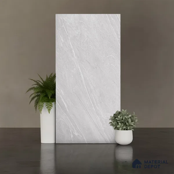 Stone Floor & Wall Tile TL 04449 Corten Grande 4 ft x 2 ft Digital Punch Matte Finish Vitrified Tile - 9 mm | 4 Random Design | Suitable For Living Room, Bedroom, Bathroom