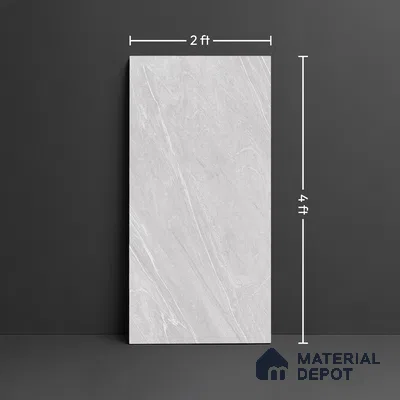 Stone Floor & Wall Tile TL 04449 Corten Grande 4 ft x 2 ft Digital Punch Matte Finish Vitrified Tile - 9 mm | 4 Random Design | Suitable For Living Room, Bedroom, Bathroom
